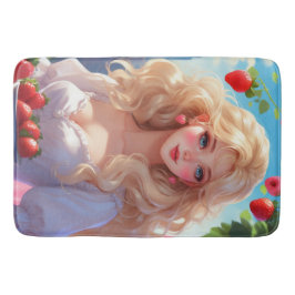 Erdbeerprinzessin Badematte