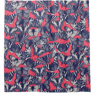 Erdbeerrosa Duschvorhang