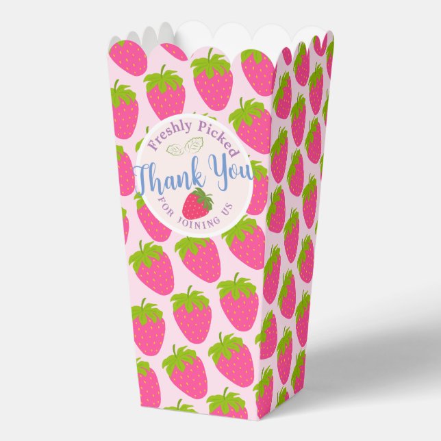 Erdbeerrosa Geschenkschachtel (Vorderseite)