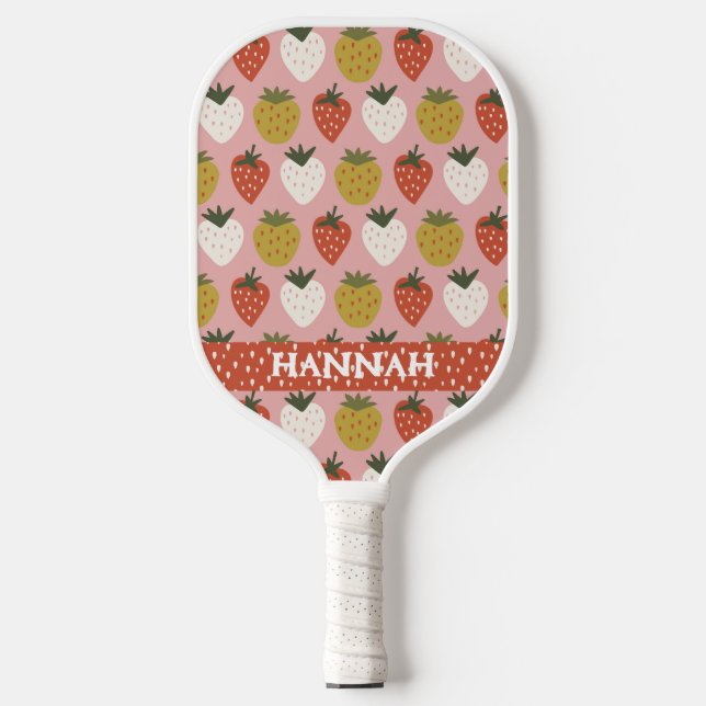 Erdbeersaat Personalisiertes Pickleball-Paddel Pickleball Schläger (Vorderseite)
