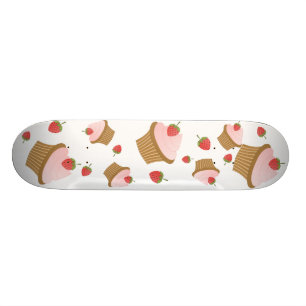 Erdbeerschokoladen-kleiner Kuchen Skateboard