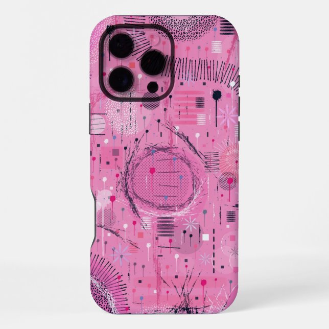 Erdbeersundae-Abstrakte Kunst  iPhone 16 Pro Max Hülle (Rückseite)