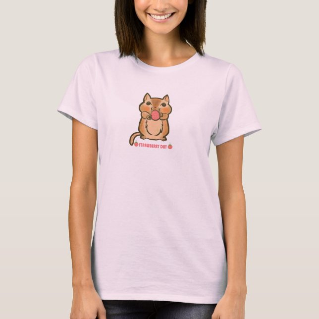 Erdbeertag für Chipmunk T-Shirt (Vorderseite)