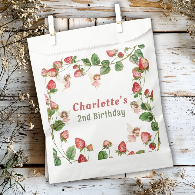 Erdbeerverzauberter Feengarten Geburtstag  Geschenktütchen (Von Creator hochgeladen)