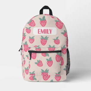 Erdbeervorschulrucksack Bedruckter Rucksack
