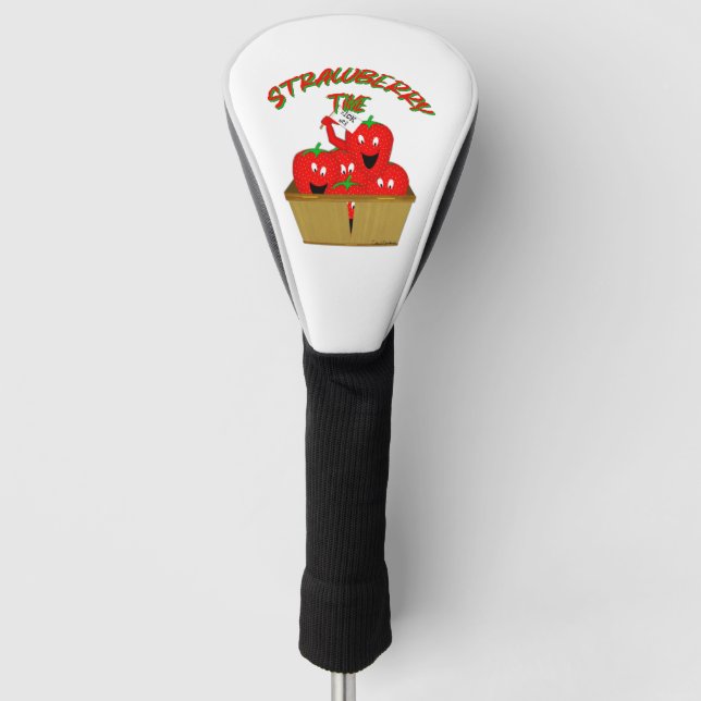 Erdbeerzeit! Golf Headcover (Vorderseite)