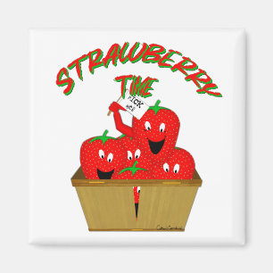 Erdbeerzeit! Magnet