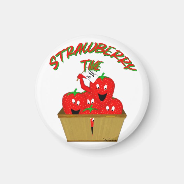 Erdbeerzeit! Magnet (Vorne)