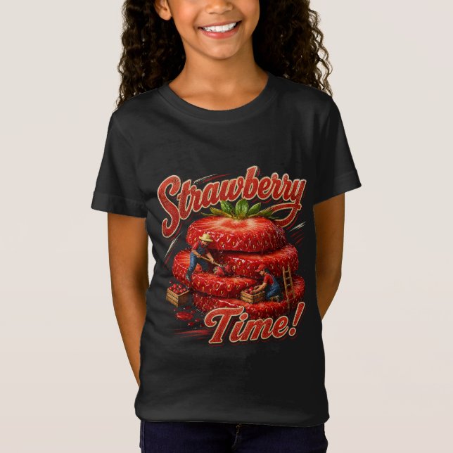 Erdbeerzeit! T-Shirt (Vorderseite)