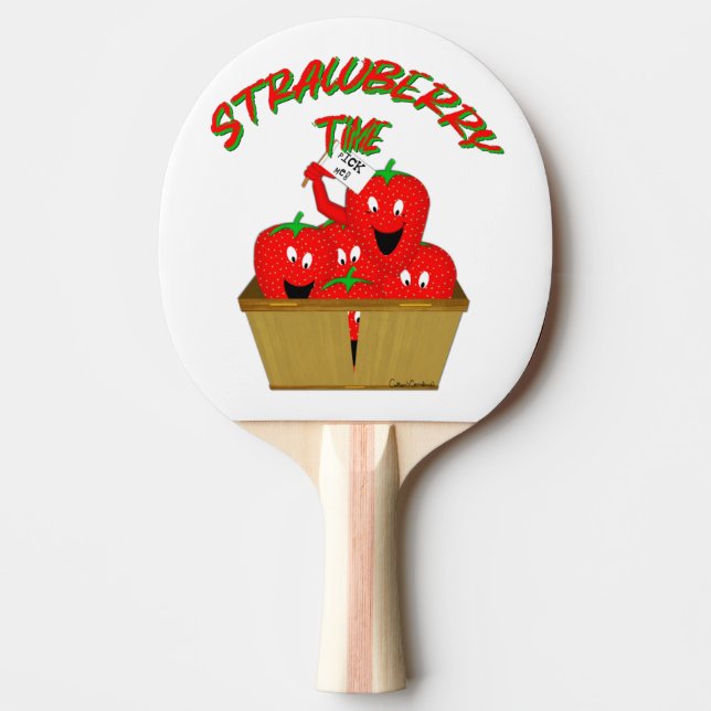 Erdbeerzeit! Tischtennis Schläger (Vorderseite)