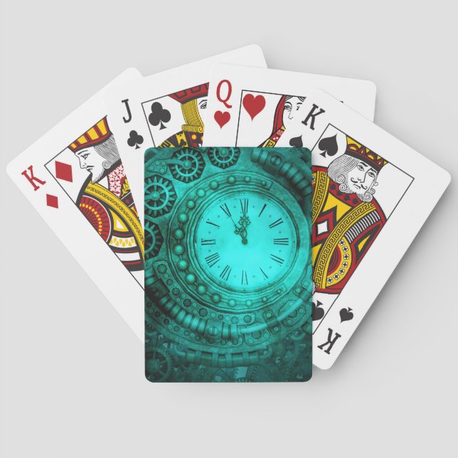 Erdboden-Steampunk Spielkarten (Rückseite)