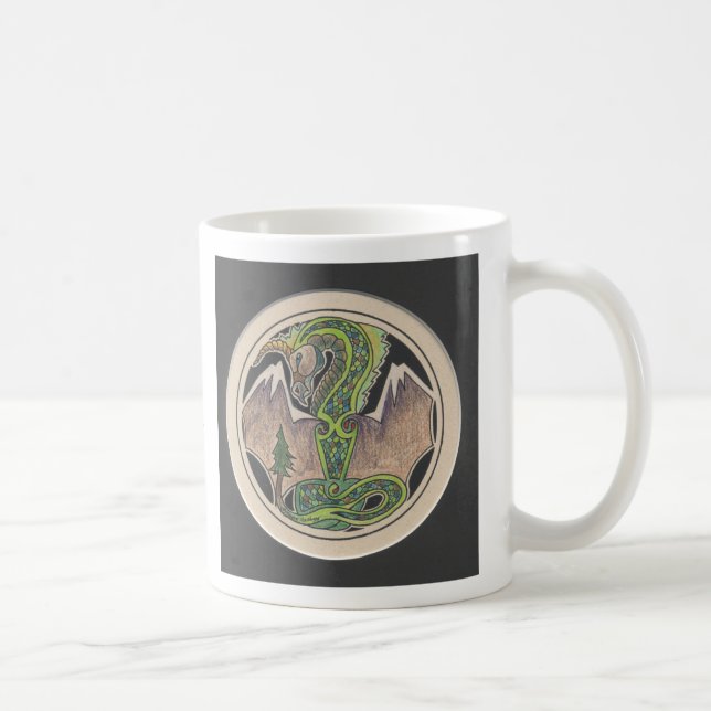 Erddrache Kaffeetasse (Rechts)