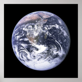 Erde aus Apollo 17 Poster