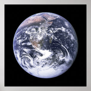 Erde aus Apollo 17 Poster