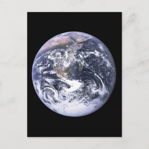 Erde aus Apollo 17 Postkarte