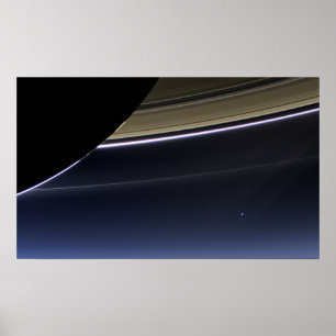 Erde aus dem Saturn Poster