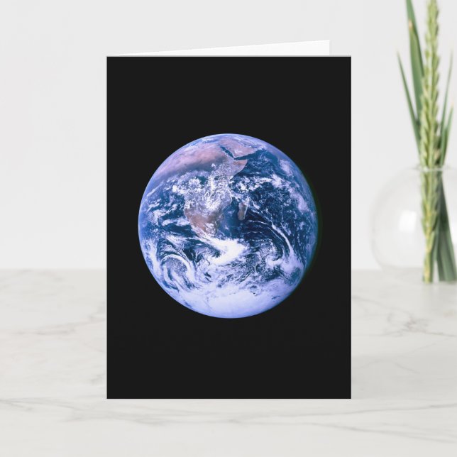 Erde aus dem Weltraum Karte (Vorderseite)