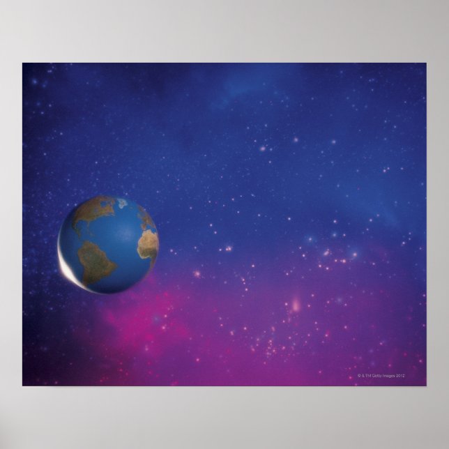 Erde aus dem Weltraum Poster (Vorne)