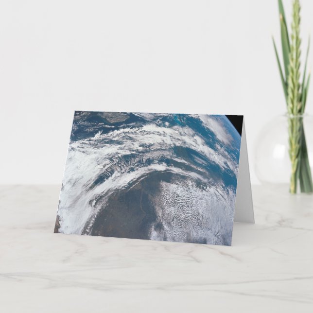 Erde aus der Apollo 12 Raumsonde. Karte (Vorderseite)