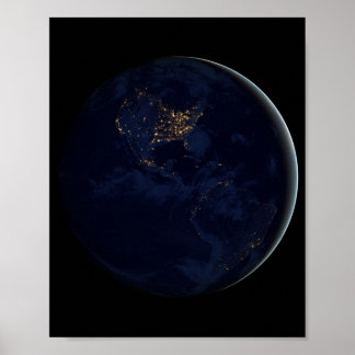 Erde bei Nacht — Die Schwarze Marmor, 2012 Poster
