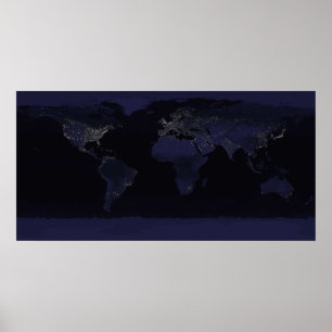 Erde bis zum Nacht Poster