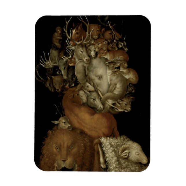 Erde, c.1570 (Öl auf Tafel) Magnet (Vertikal)