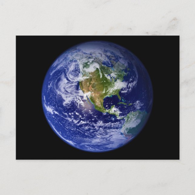 Erde Der schöne blaue Marmor Postkarte (Vorderseite)