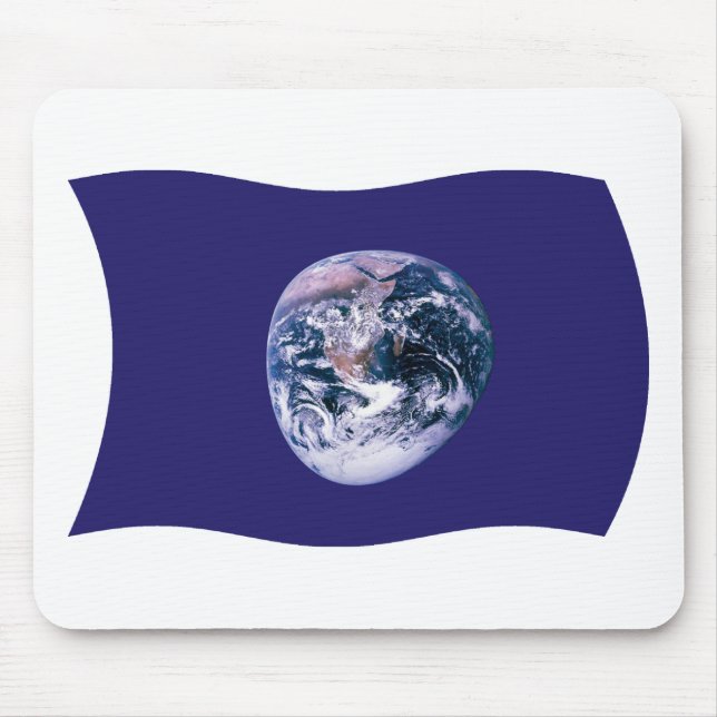Erde-Flagge-Mauspad Mousepad (Vorne)
