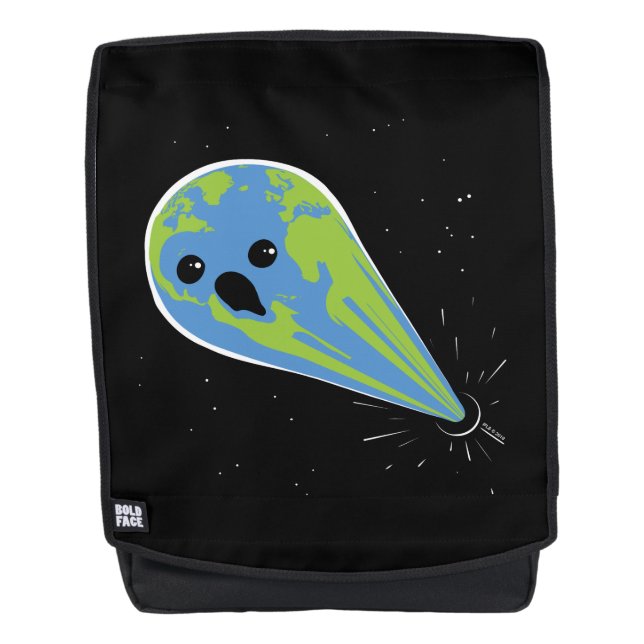 Erde gegen schwarzes Loch Rucksack (Vorderseite)