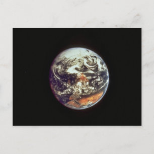 Erde, gesehen von Apollo 17, 1972, mit freundliche Postkarte