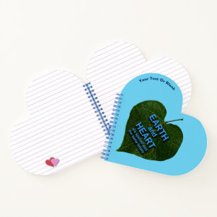 Erde - Herzanagram Notizbuch