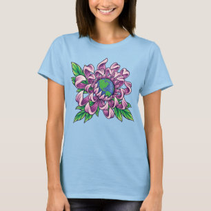 Erde in Blume T-Shirt