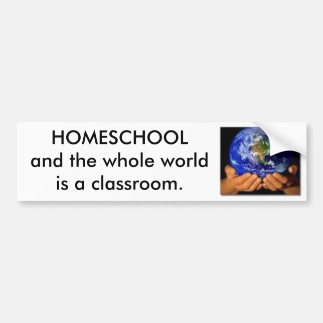 Erde in unseren Händen, HOMESCHOOL Autoaufkleber (Vorne)