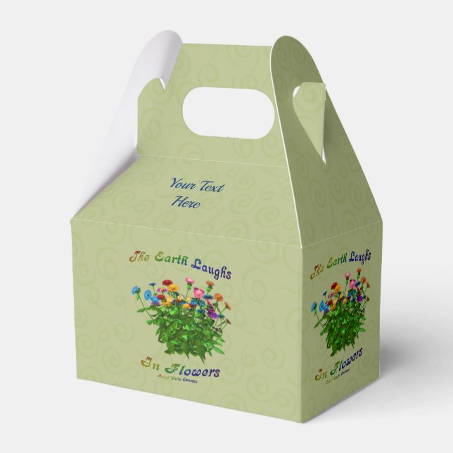 Erde lacht in Blume Inspiration Personalisiert Geschenkschachtel (Vorderseite)