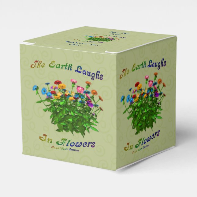 Erde lacht in Blume Inspiration Personalisiert Geschenkschachtel (Vorderseite)