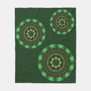 Erde Mandala Fleece-Decke Fleecedecke