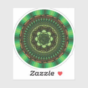 Erde Mandala Kontur Aufkleber