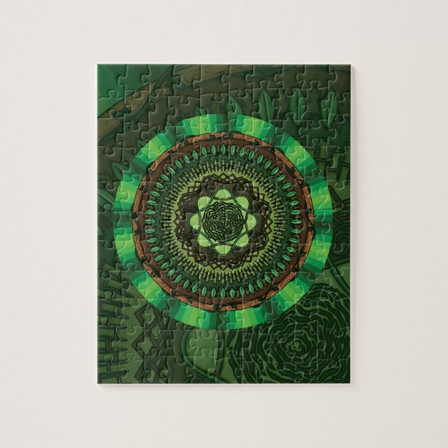 Erde-Mandala-Puzzle (Vertikal)