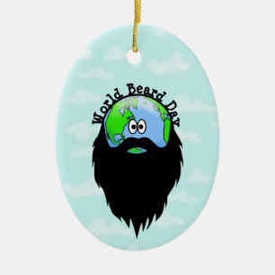 Erde mit einem Bartdekor Keramik Ornament