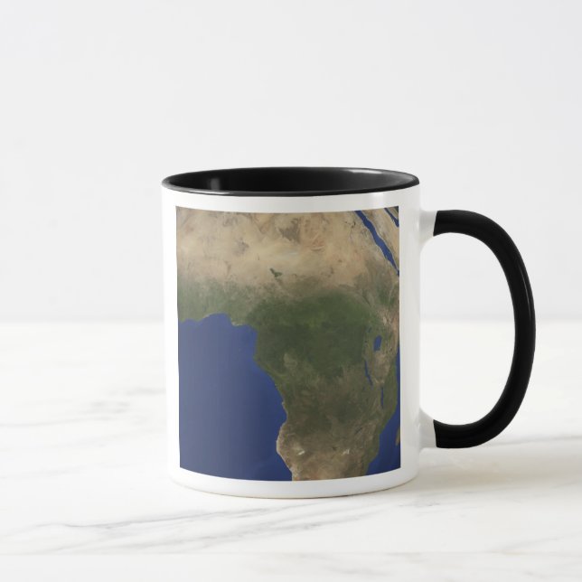 Erde mit Landbedeckung in Afrika Tasse (Rechts)