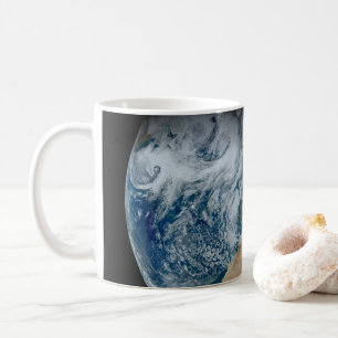 Erde mit Nordafrika und Südwesteuropa Kaffeetasse
