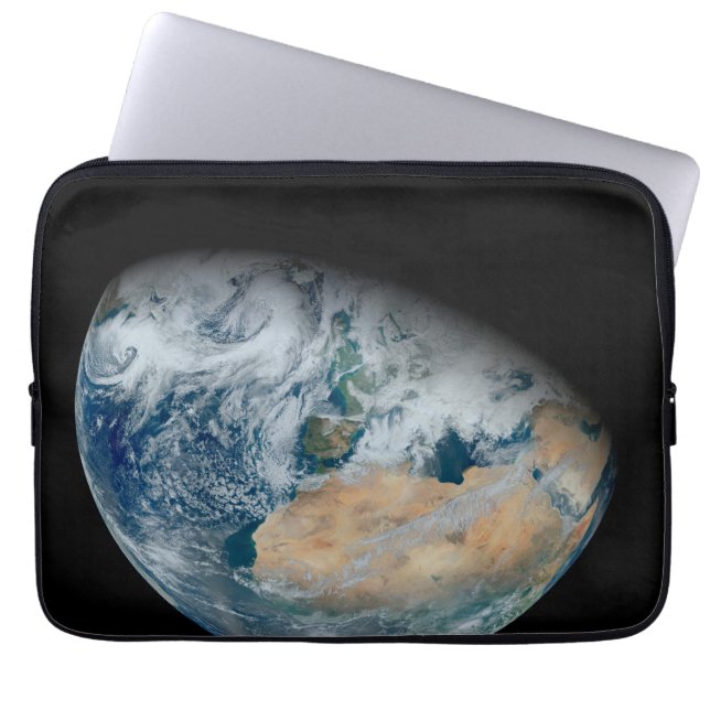 Erde mit Nordafrika und Südwesteuropa Laptopschutzhülle (Vorderseite)