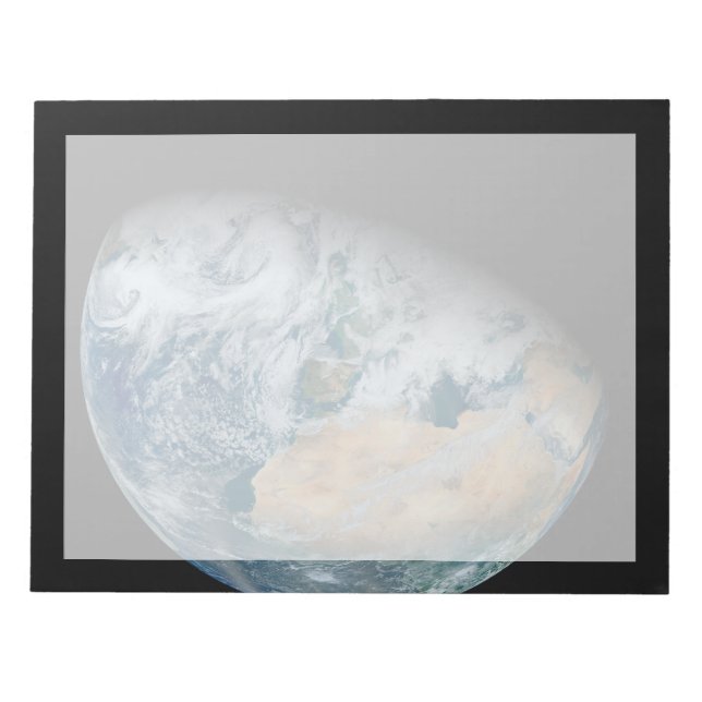 Erde mit Nordafrika und Südwesteuropa Notizblock (Vorderseite)