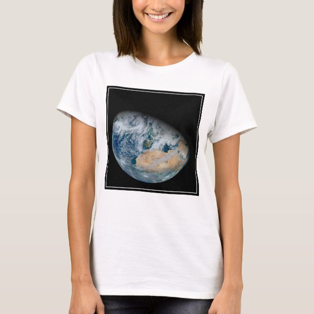 Erde mit Nordafrika und Südwesteuropa T-Shirt (Vorderseite)