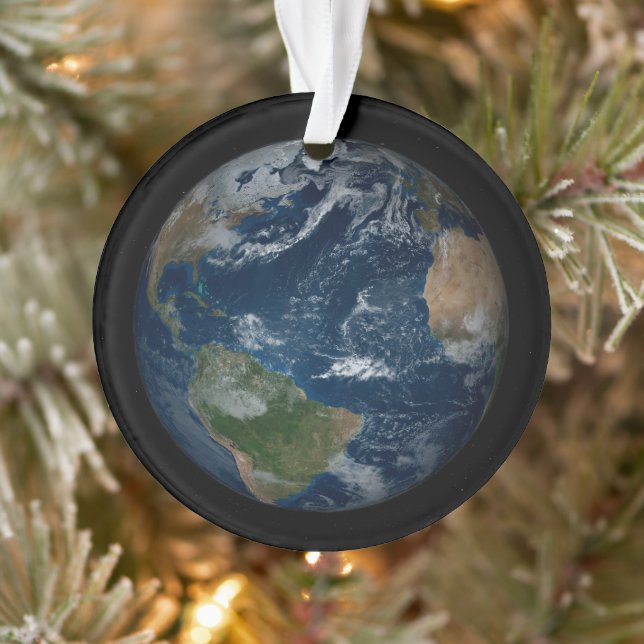 Erde mit Wolken und Meereis Ornament (Baum)