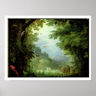 Erde oder Das irdische Paradies, Details von Adam Poster