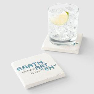 Erde ohne Kunst Steinuntersetzer