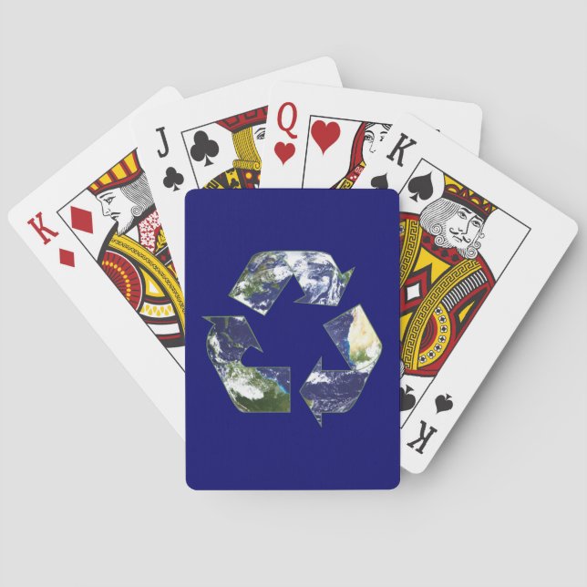 Erde - Recycelnd Spielkarten (Rückseite)