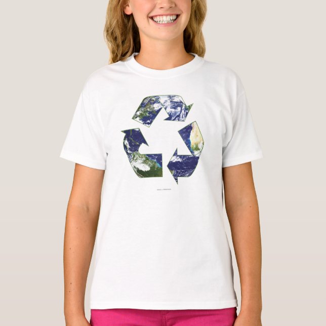 Erde - Recycelnd T-Shirt (Vorderseite)