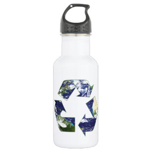Erde - Recycelnd Trinkflasche